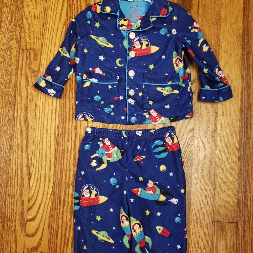 NICK & NORA CHRISTMAS PAJAMAS SIZE 12MOS E